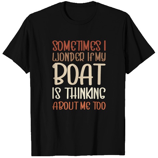 Fishing Fun Boat Thinking Fishing Fisherman Proud Boat Owner 1 T-Shirts