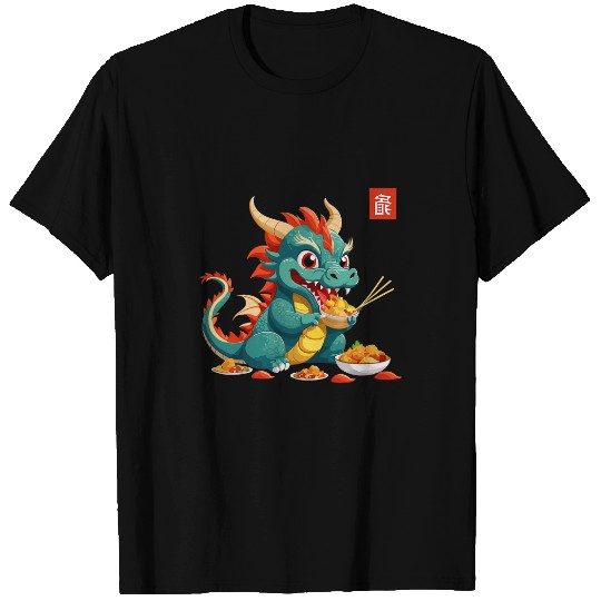 Dragon Pet Eating Chinese Dragon T-Shirts