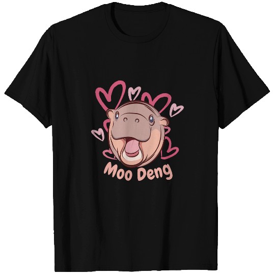 Hippo Pet Moo Deng Baby Pygmy Hippo Cute MooDeng Zoo Hippo T-Shirts