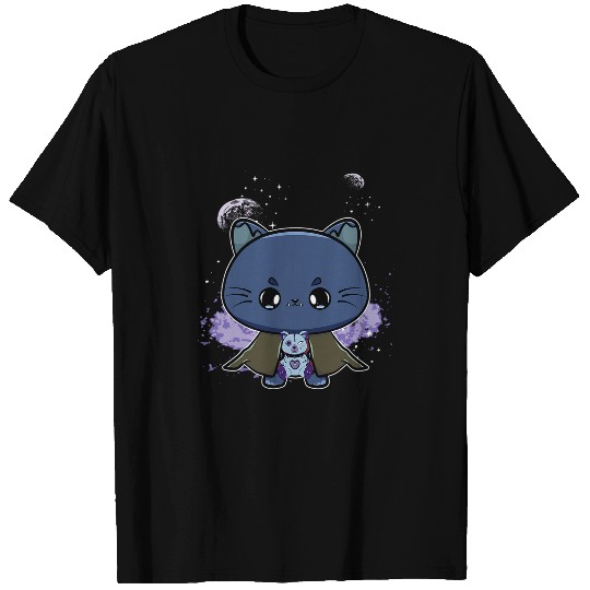 Bear Pet black cats And Horror Teddy Bear Feline For Halloween Fans T-Shirts