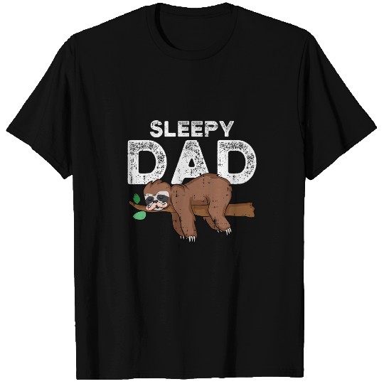 Sloth Pet Dad Fathers Day Funny Animal Papa Grandpa Men T-Shirts