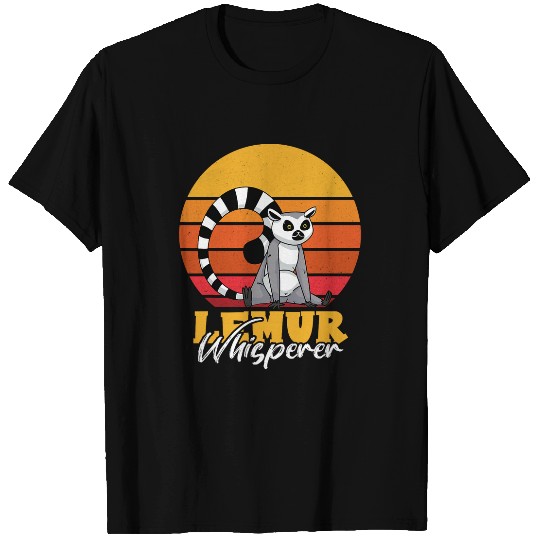 Lemur Pet Sunset Cute Lemur Monkey Madagascar Animal Lemur Whisperer T-Shirts