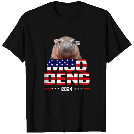 Hippo Pet Moo Deng Election Moo Deng Cute Baby Hippo Pig In Thai 1 T-Shirts