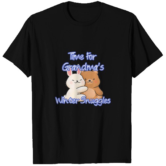 Bear Pet Grandma s Winter Snuggles Hugs Toy Bear Bunny Grandchildren T-Shirts