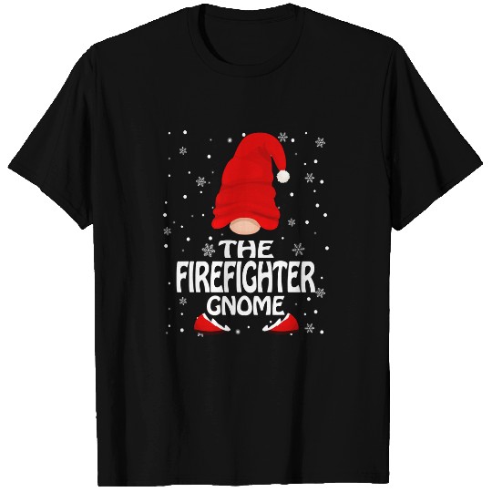 Firefighter Job Gnome Christmas Matching Pajamas 6 T-Shirts