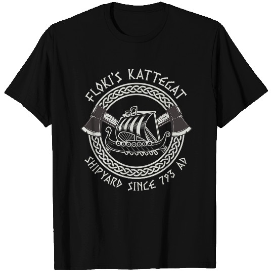 Discover Floki Shipyard Kattegat Viking Ship Norse Viking Gift T-Shirts