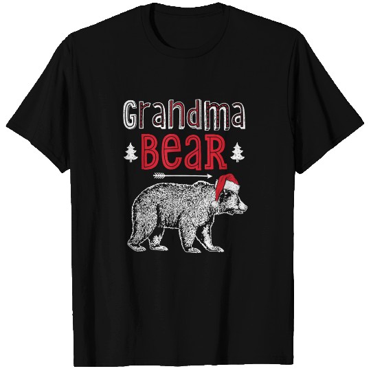 Bear Pet Grandma Bear Christmas Santa Family Matching Pajamas Xmas T-Shirts