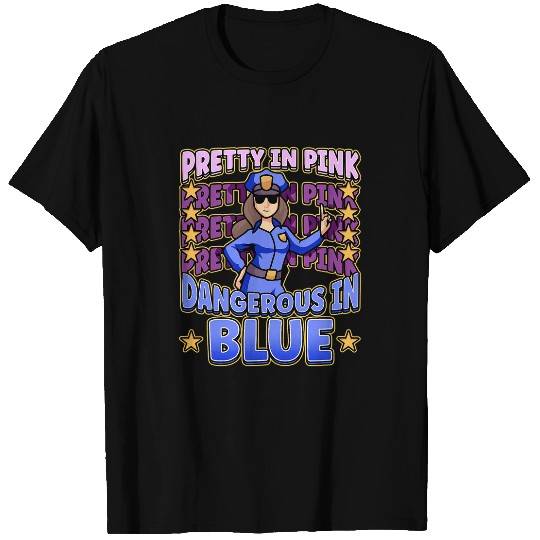 Law Enforcement Design for a Female Police Officer 1 T-Shirts