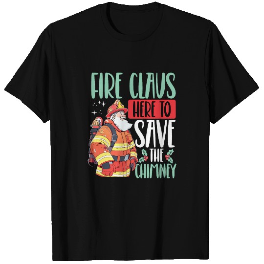 Firefighter Job Christmas Happy Holidays Fireman Firefighting 02 T-Shirts