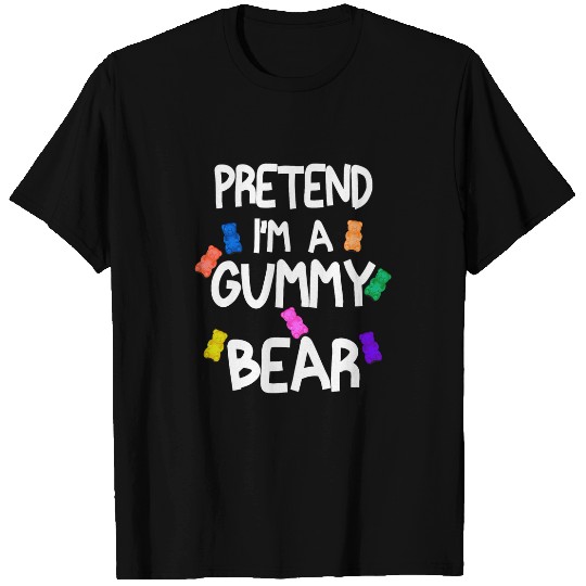 Bear Pet Pretend I m A Gummy Bear Tee Funny Lazy Halloween Costume 2 T-Shirts