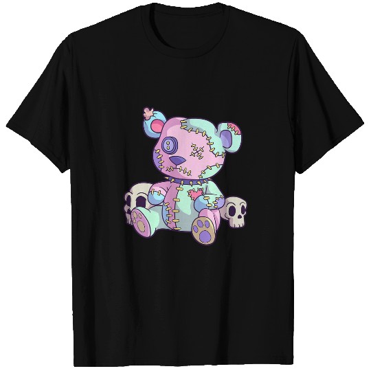 Bear Pet Creepy Teddy Bear Kawaii Pink Pastel Goth Cute Anime Lover T-Shirts