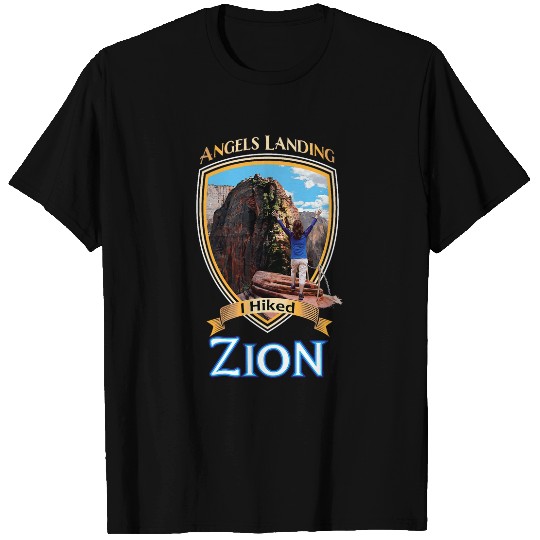 I Hiked Zion Angels Landing Utah Park Adventure Souvenir T-Shirts
