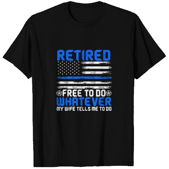 Police Job Retired Police Officer Law Enforcement Sheriff Retirement T-Shirts