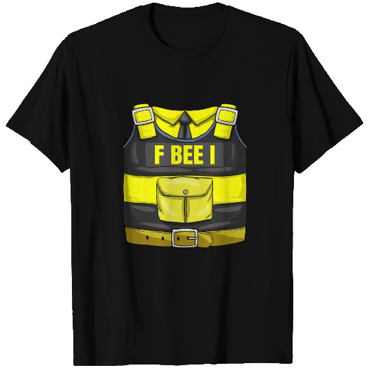 Funny FBI Bee Police Beekeeper Honey Bees Officer Costume T-Shirts