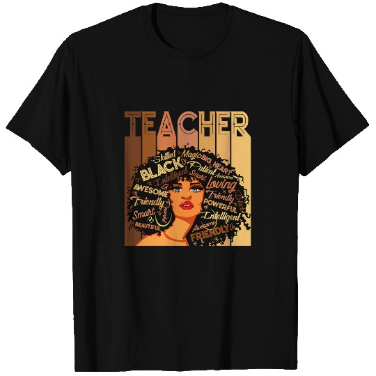 african american women black smart teacher afro love melanin T-Shirts