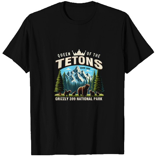 Bear Pet Queen Of The Tetons Grizzly 399 National Park T-Shirts