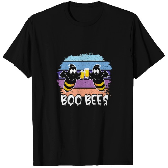 Wines Fun Boo Bees Couples vintages Funny Halloween Costume T-Shirts