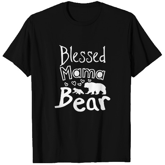 Bear Pet Blessed Mama Bear Cub New Baby Mothers Day Christmas T-Shirts