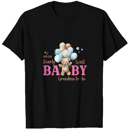 Bear Pet Grandma Can Bearly Wait Bear Gender Neutral Boy Baby Shower 2 T-Shirts