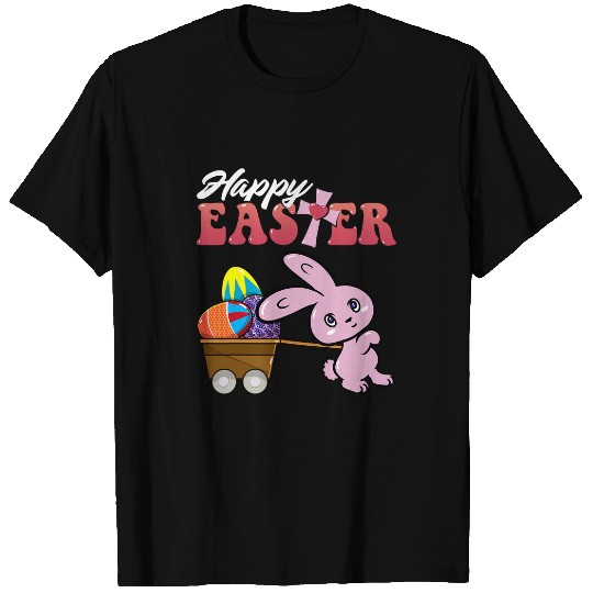 Happy Easter Bunny Egg Hunt Christian Girl Kid Toddler Women T-Shirts