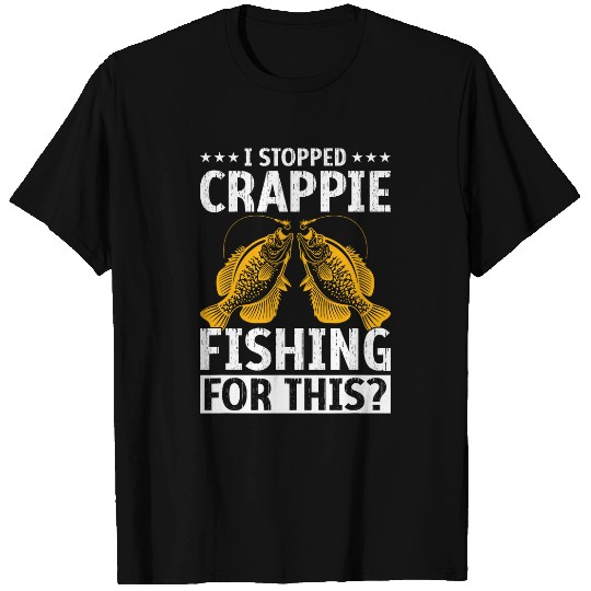 Crappe Fisher Pennsylvania Crappie Fishing Lure Fishing Gear T-Shirts