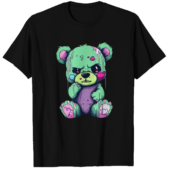 Bear Pet Creepy Teddy Bear Pastel Goth Stuffed Toy Menhera Anime T-Shirts