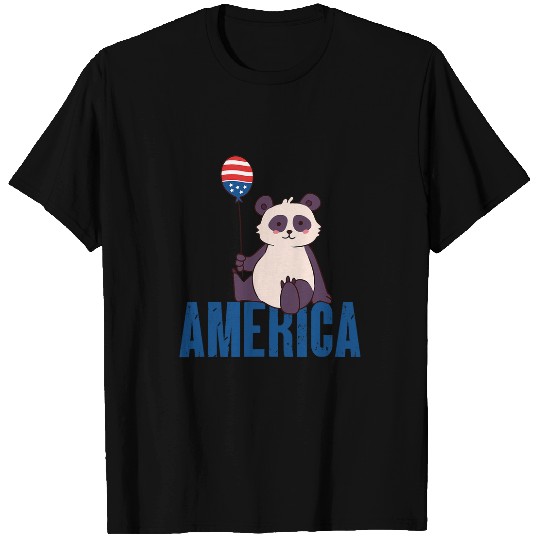 Panda Pet America 4th of July Independence Day Freedom T-Shirts