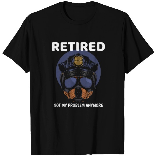 Police Job Retired Police Officer Gifts For Men Women Retirement Cop T-Shirts