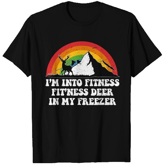 Fitness Deer in my Freezer Rainbow Deer s Deer Hunting T-Shirts