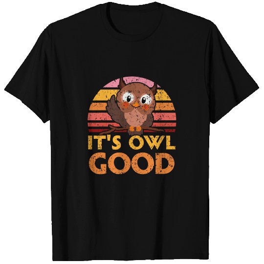 Discover Owl Pet It s Owl Good Owl Lover Nocturnal Bird Owl Whisperer 4 T-Shirts