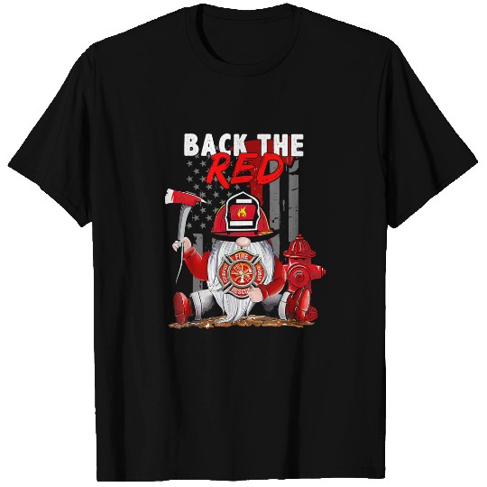 Firefighter Job Gnome American Flag Funny Firefighter 87 T-Shirts