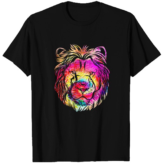 Lion Pet lions head in the Sahara Batik Style ladies lion T-Shirts