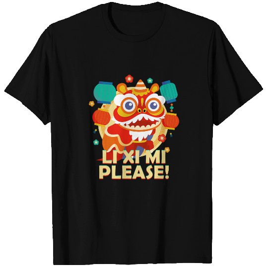 Lion Pet Li Xi Mi Please Lion Dance Lunar New Year T-Shirts