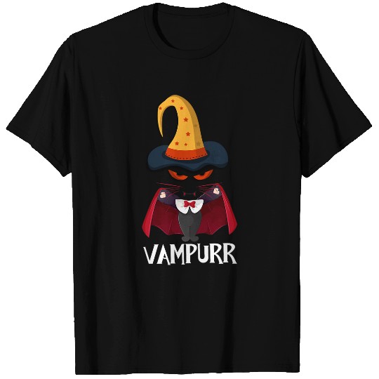 Vampurrr Funny Vampire Cat Halloween Clown Devil Fairy Kids T-Shirts