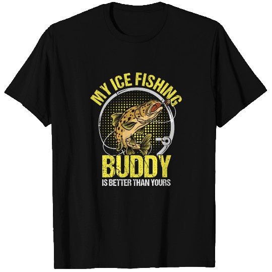 Funny Ice Fisherman Angler Ice Fishing 12 T-Shirts
