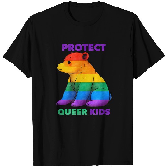 Bear Pet Protect Queer Kids Bear Design for Advocacy and Support T-Shirts