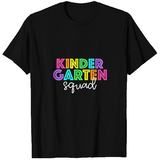 Kindergarten Squad Retro First Day of School Teacher Kids T-Shirts