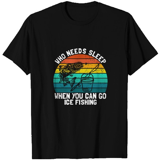 Funny Ice Fisherman Angler Ice Fishing 3 T-Shirts