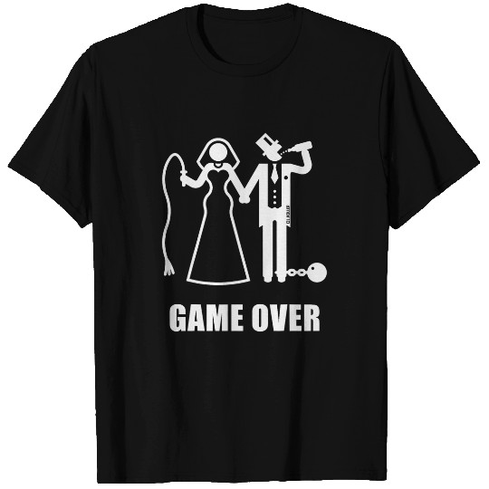 Beer Fun Game Over JGA Bride and Groom New Whip Beer W T-Shirts