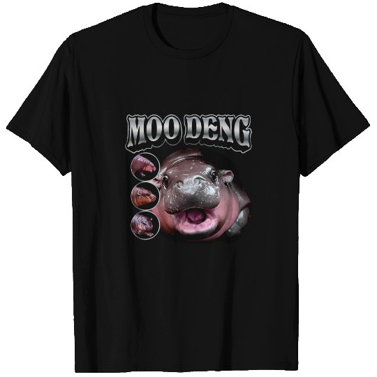 Hippo Pet Moo Deng Pigmy Thai Hippo 90s Bootleg vintages Retro Concert T-Shirts