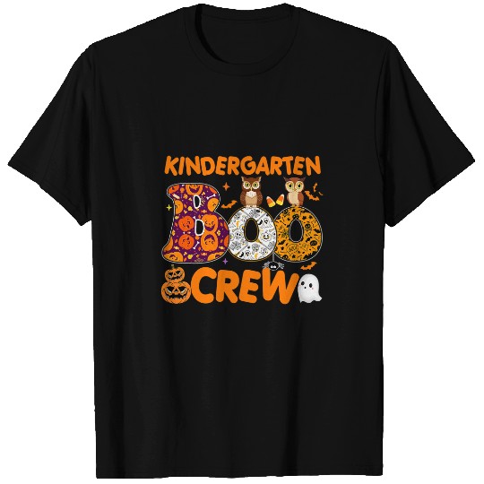 Owl Pet Kindergarten Boo Crew Owl Teachers Student Halloween Costume T-Shirts