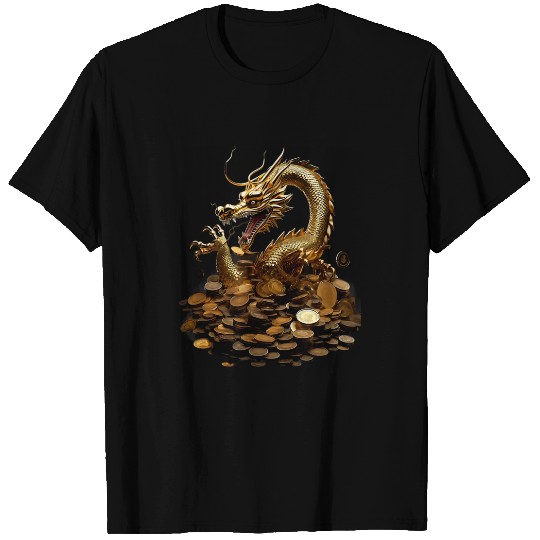 Dragon Pet Chinese New Year Lunar Gold Coins T-Shirts
