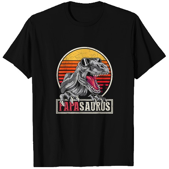 daddy dad dinosaur family papa idea papasaurus t rex T-Shirts