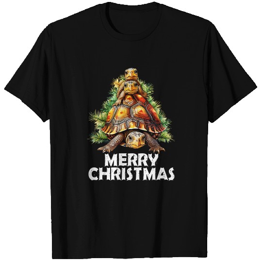 Turtle Pet Eastern Box Turtle Chritmas TreeMerry Christmas T-Shirts