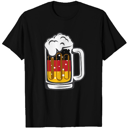 Beer Fun German Oktoberfest Oktoberfest Beer Germany Flag Funny T-Shirts