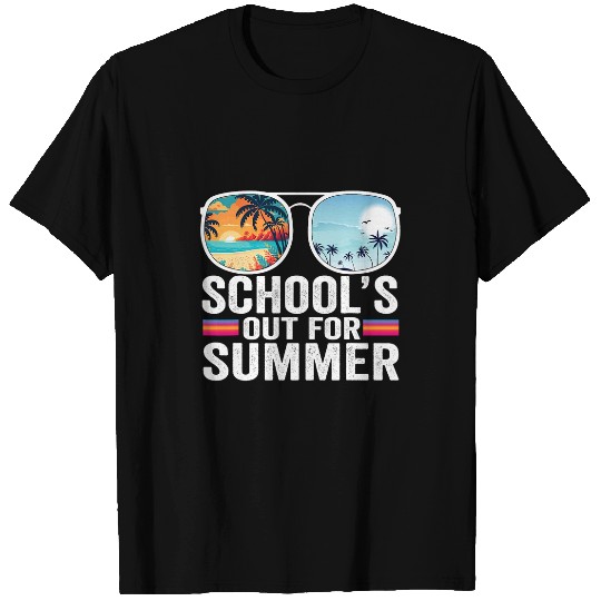 Schools Out For Summer Glasses Last Day Of School Teacher 1 T-Shirts