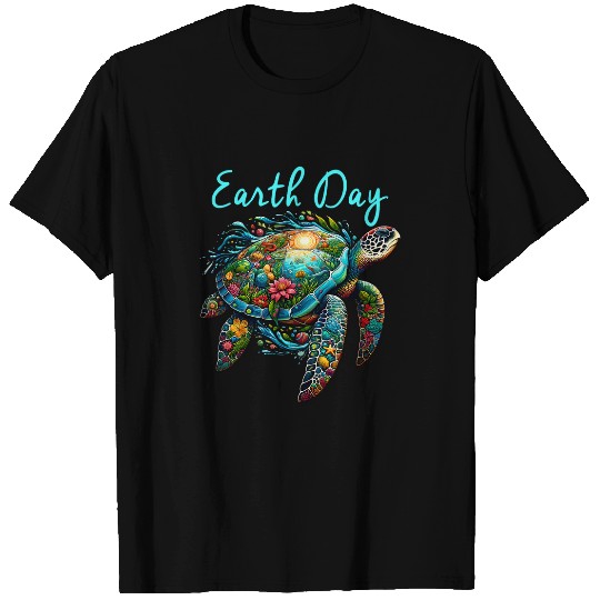 Turtle Pet Earth Day Save The Earth T-Shirts