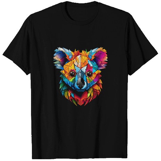 Koala Pet Art Colorful Animal Love Abstract Graphic Koala T-Shirts