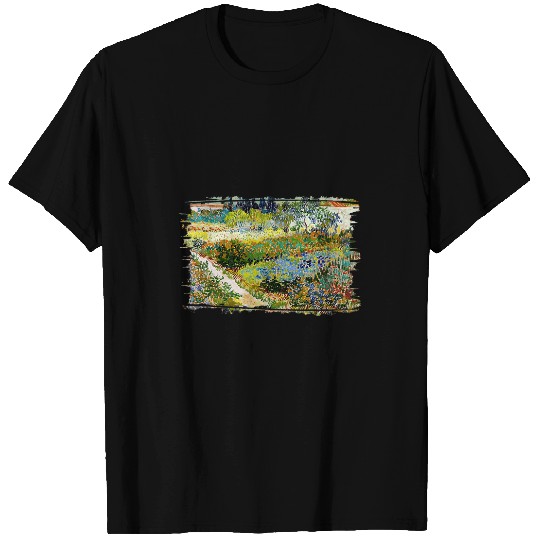 Famous vintages Fine Art Garden at Arles by Vincent van Gogh 3 T-Shirts