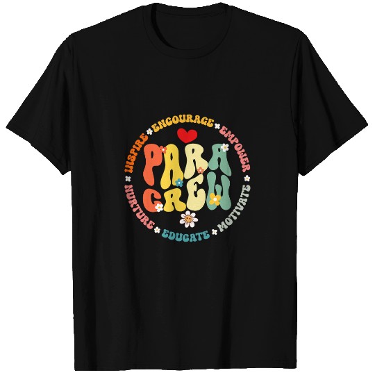 Special Education Teacher Inspirational SPED PARA Crew T-Shirts